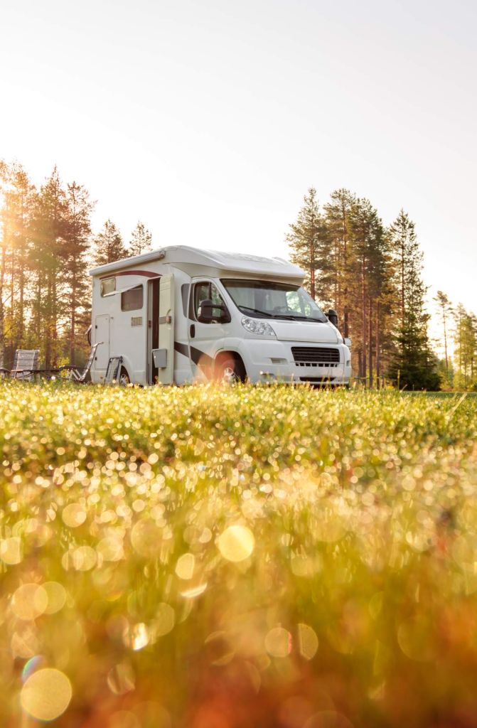 Camping-car en portrait